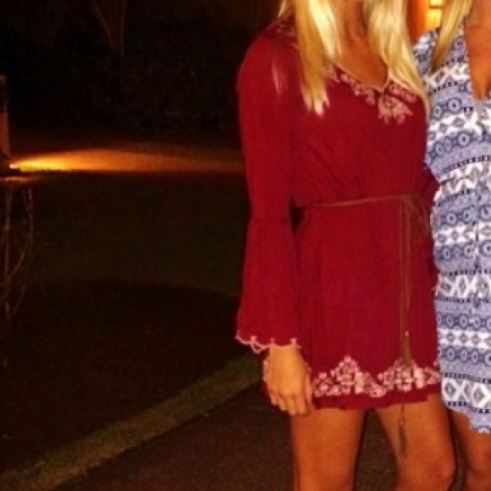 Maroon dress